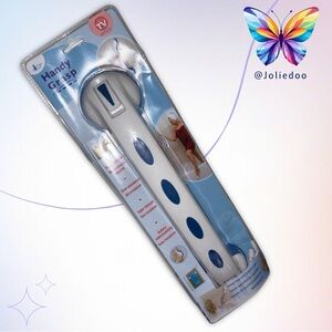 Handy Grasp Blue and White Bath Handle ~17” long NWT
